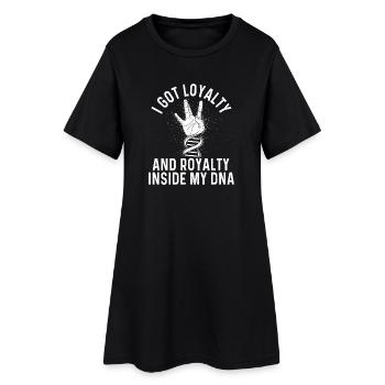 La royauté de la loyauté dans mon ADN Hip Hop Culture lyrique - Robe T-shirt Femme - noir - Devant