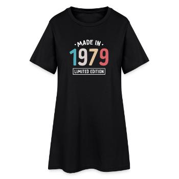 Fabriqué en 1979 - Edition limitée - Année de naissance - Robe T-shirt Femme - noir - Devant