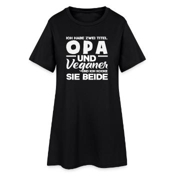 Attention Je suis végétalien Drôle Cadeau végétalien - Robe T-shirt Femme - noir - Devant