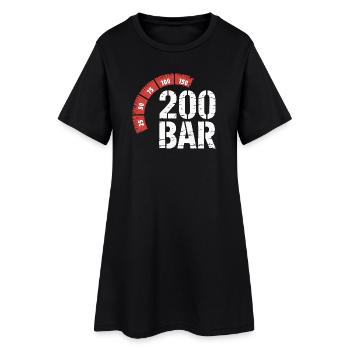 200 Bar Diver Design – Plongée Plongée sous-marine - Robe T-shirt Femme - noir - Devant
