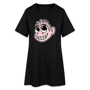 Drôle de tête de singe - Robe T-shirt Femme - noir - Devant