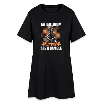 Drôle De Danse Partenaire Ballroom Design Hommes Femmes - Robe T-shirt Femme - noir - Devant