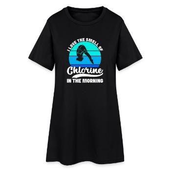 Plongeoir - Robe T-shirt Femme - noir - Devant