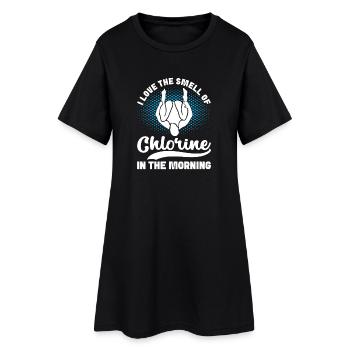 Diving diving board - Women’s T-Shirt Dress - black - Front