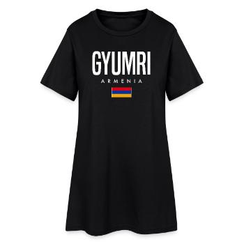 Gyumri, Arménie - Robe T-shirt Femme - noir - Devant