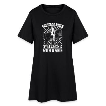 Equitation Dressage Joker Cavalier - Robe T-shirt Femme - noir - Devant