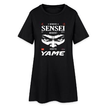 Sensei Evil Eye – Yame Design - Women’s T-Shirt Dress - black - Front