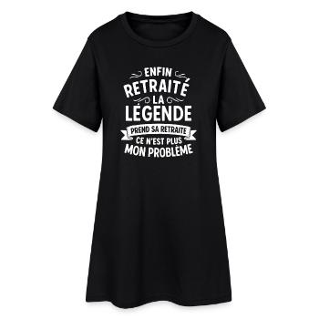 Legend Retreat Design Humor - Women’s T-Shirt Dress - black - Front