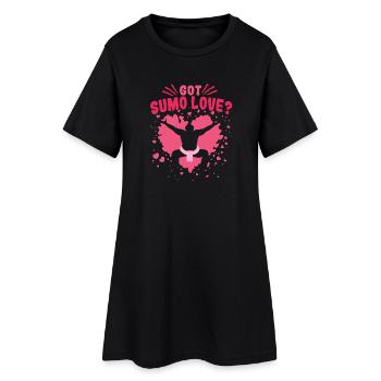 Lutteur de sumo Lutte japonaise Nagoya - Robe T-shirt Femme - noir - Devant