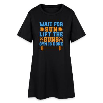 Fitness Motivation Bodybuilder Lift The Guns Gym - Robe T-shirt Femme - noir - Devant