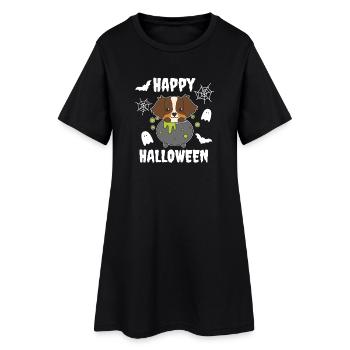 Berger Australien Joyeux Chaudron d’Halloween - Robe T-shirt Femme - noir - Devant
