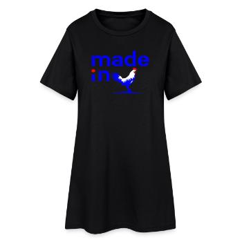 Made in France - Robe T-shirt Femme - noir - Devant