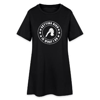 Diving diving board - Women’s T-Shirt Dress - black - Front