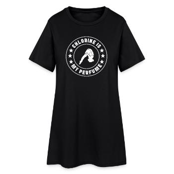 Diving diving board - Women’s T-Shirt Dress - black - Front