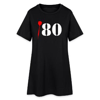 Dart 180 disant « Cent quatre-vingts ! » Triple 20 - Robe T-shirt Femme - noir - Devant