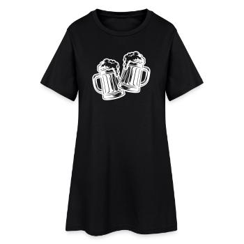 Toast beer Cheers - Women’s T-Shirt Dress - black - Front
