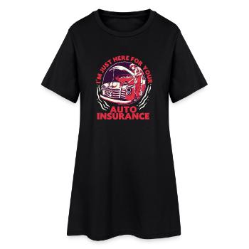 Courtier d'assurance assurance automobile - Robe T-shirt Femme - noir - Devant