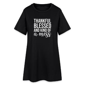 La gratitude et la création du chaos - Robe T-shirt Femme - noir - Devant