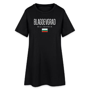 Blagoevgrad Bulgarie - Robe T-shirt Femme - noir - Devant