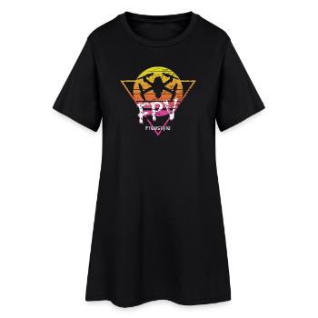 FPV freestyle drone - Women’s T-Shirt Dress - black - Front