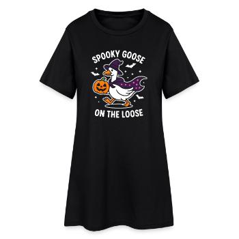 Spooky Goose Halloween Costume Design - Robe T-shirt Femme - noir - Devant