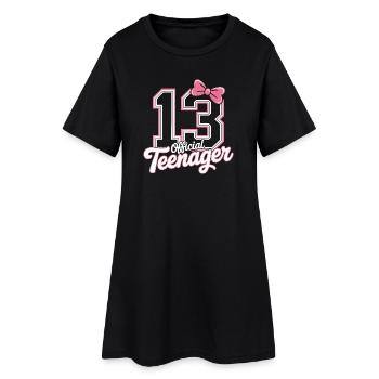 Cadeau d'anniversaire pour adolescent de 13 ans - Robe T-shirt Femme - noir - Devant