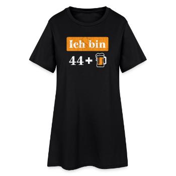 J’ai 44 ans plus bière 45e anniversaire - Robe T-shirt Femme - noir - Devant