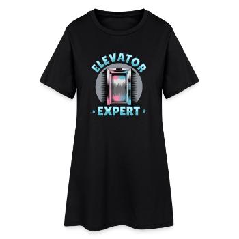 Ascenseur pour tout-petits et enfants - Robe T-shirt Femme - noir - Devant