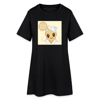 Future Mariée Pois Chiches - Robe T-shirt Femme - noir - Devant