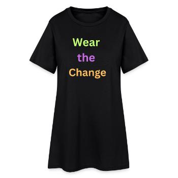 Renforcer la conception typographique du futur - Robe T-shirt Femme - noir - Devant