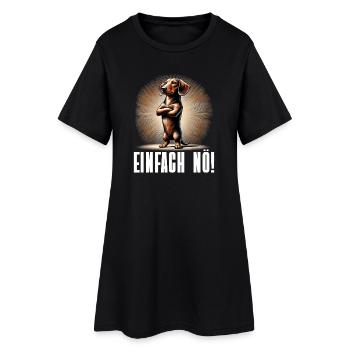 Simply Nope Chien Teckel Race de chien - Robe T-shirt Femme - noir - Devant
