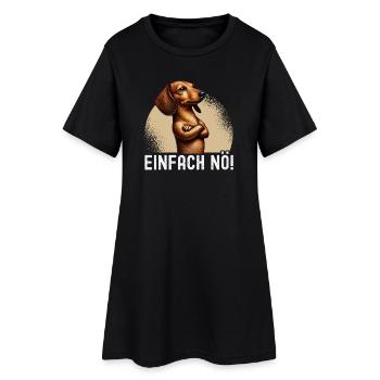 Simply Nope Chien Teckel Race de chien - Robe T-shirt Femme - noir - Devant
