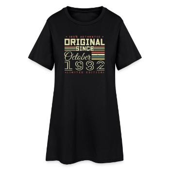 légendaire Depuis Octobre 1982 | octobre 1982 - Robe T-shirt Femme - noir - Devant