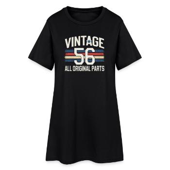 Vintage Route 1956 Design for Birthday Bday - Women’s T-Shirt Dress - black - Front
