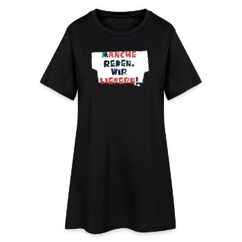 Talk &amp; Act! - Women’s T-Shirt Dress - black - Front