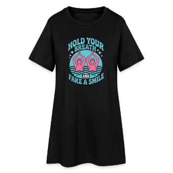 Synchronized swimming Artistic swimming Water sports - Women’s T-Shirt Dress - black - Front