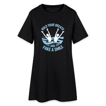 Synchronized swimming Artistic swimming Water sports - Women’s T-Shirt Dress - black - Front