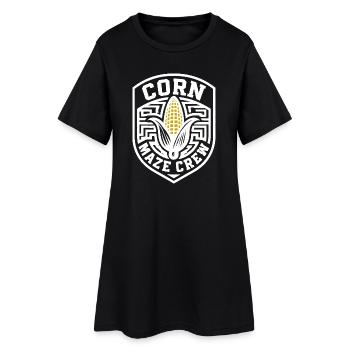 Corn Maze Crew Spooky Halloween Corn Maze - Women’s T-Shirt Dress - black - Front