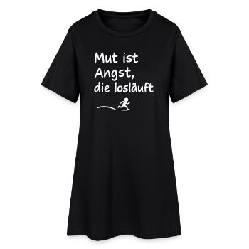 Le courage, c’est la peur qui commence à courir - Robe T-shirt Femme - noir - Devant