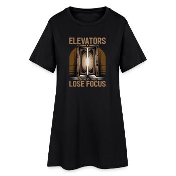 Ascenseur pour tout-petits et enfants - Robe T-shirt Femme - noir - Devant