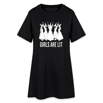 Halloween Tee for Women Funny - Frauen T-Shirt-Kleid - Schwarz - Vorne