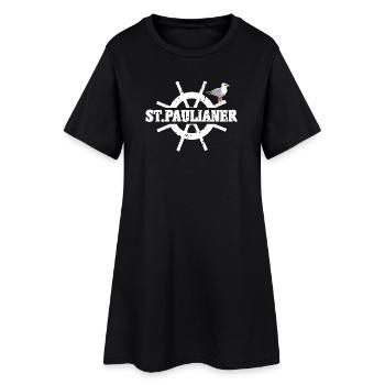 Saint-Pauliens - Robe T-shirt Femme - noir - Devant