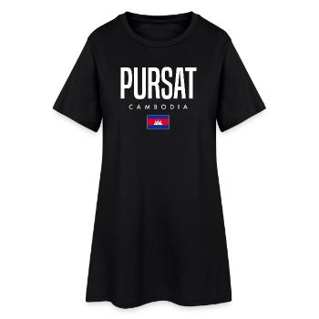 Pursat Cambodge Khmer - Robe T-shirt Femme - noir - Devant
