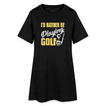 Always Choose Playing Golf Funny Quote - Frauen T-Shirt-Kleid - Schwarz - Vorne
