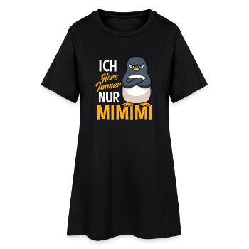 J'entends toujours seulement un pingouin Mimimi - Robe T-shirt Femme - noir - Devant