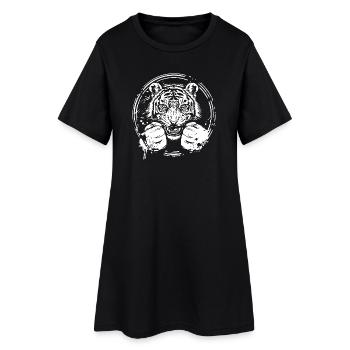 Tiger Boxer Boxe MMA - Robe T-shirt Femme - noir - Devant