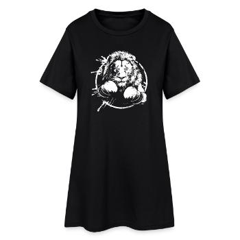 Lion Boxer Boxe MMA - Robe T-shirt Femme - noir - Devant