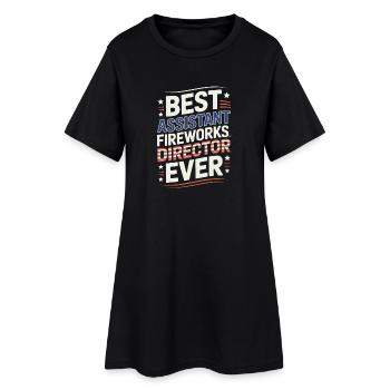 Best Assistant Fireworks Director Ever 4th Of July - Frauen T-Shirt-Kleid - Schwarz - Vorne