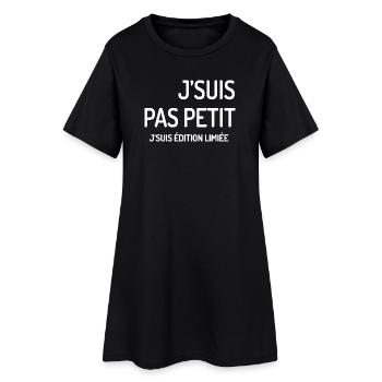 Édition Limitée J'suis Pas Petit - Robe T-shirt Femme - noir - Devant
