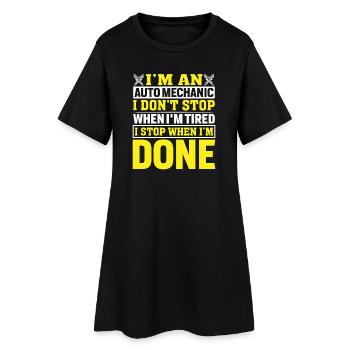 Dicton motivant pour les mécaniciens automobiles - Robe T-shirt Femme - noir - Devant